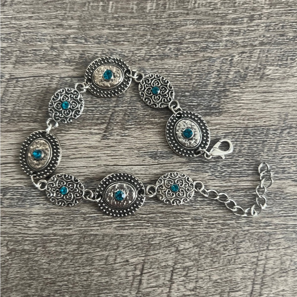 Silver and Turquoise bracelet Brand New